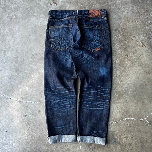 PRPS Jeans Mens DARKWASH Selvedge Japanese Denim Rambler MEASURE 32X30 INDIGO
